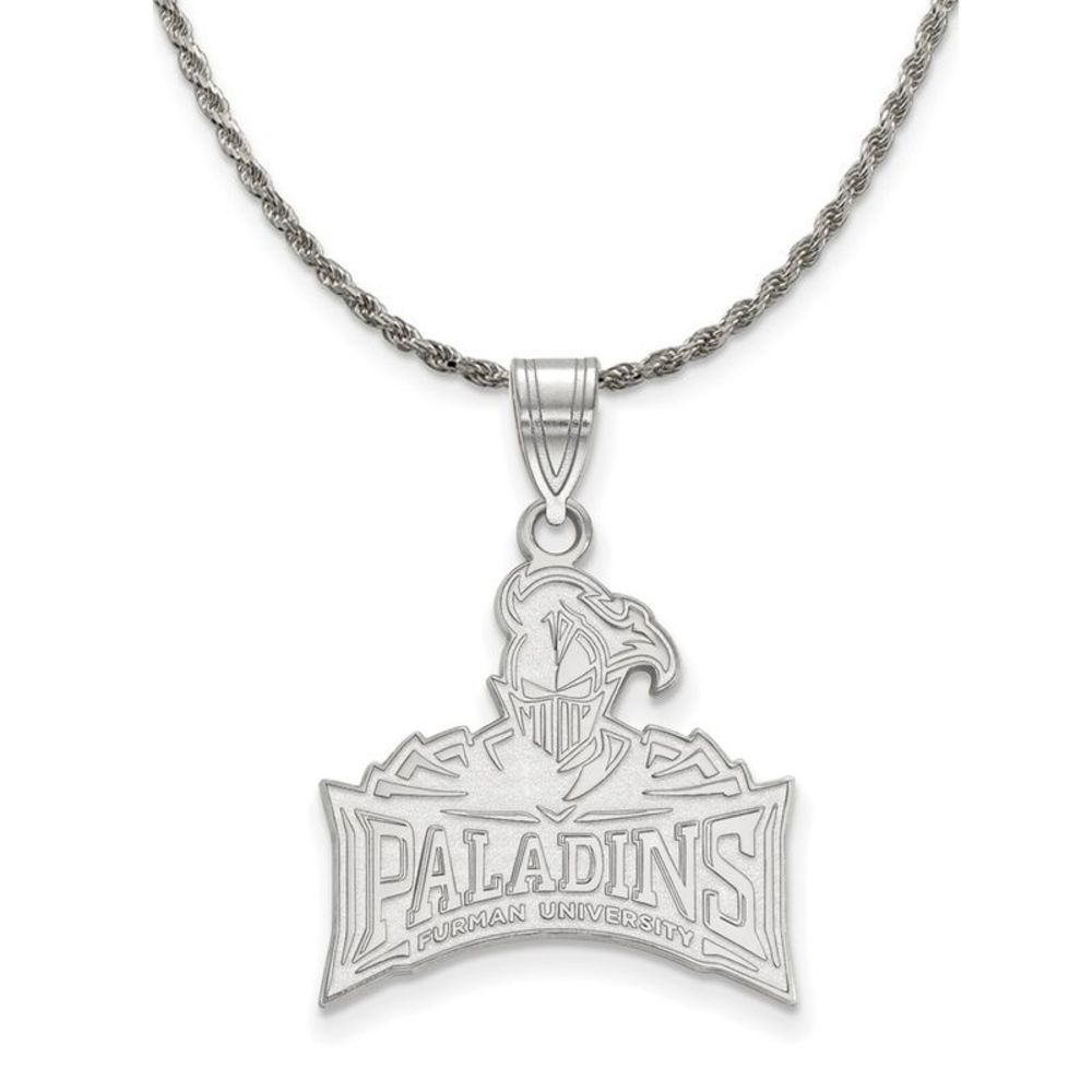 Sterling Silver Furman U Large Logo Pendant Necklace - 26 Inch